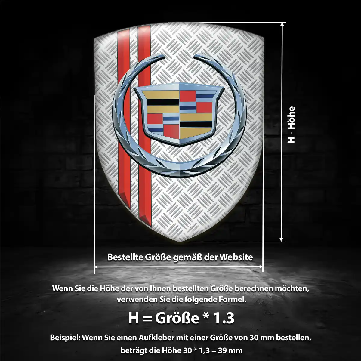 Cadillac Silikon Aufkleber Auto Luxus-Edition