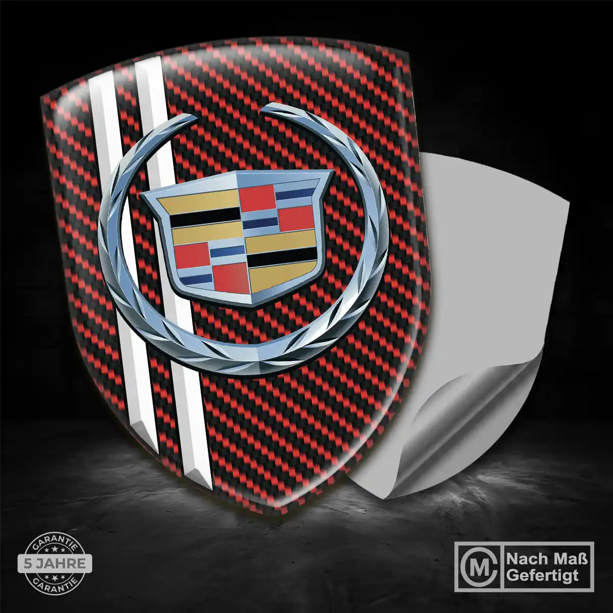 Cadillac Silikon Aufkleber Auto Tuningfahrzeug