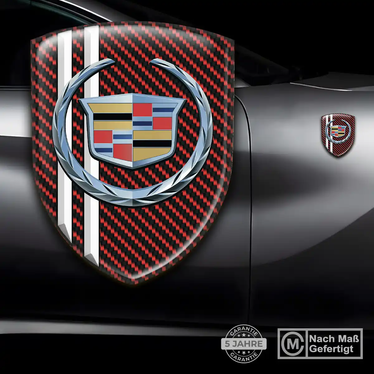 Cadillac Silikon Aufkleber Auto Tuningfahrzeug