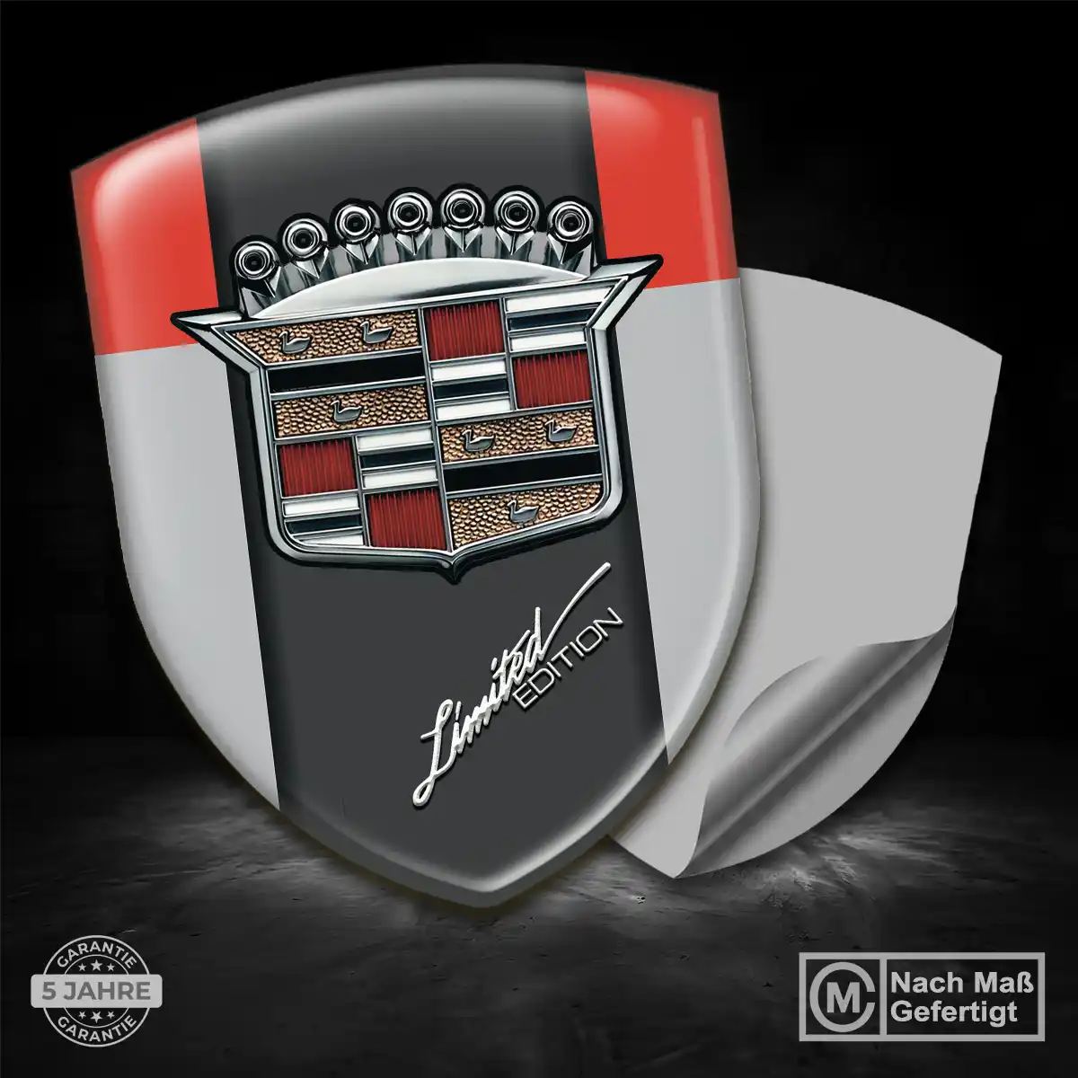 Cadillac Silikon Aufkleber Edles Design