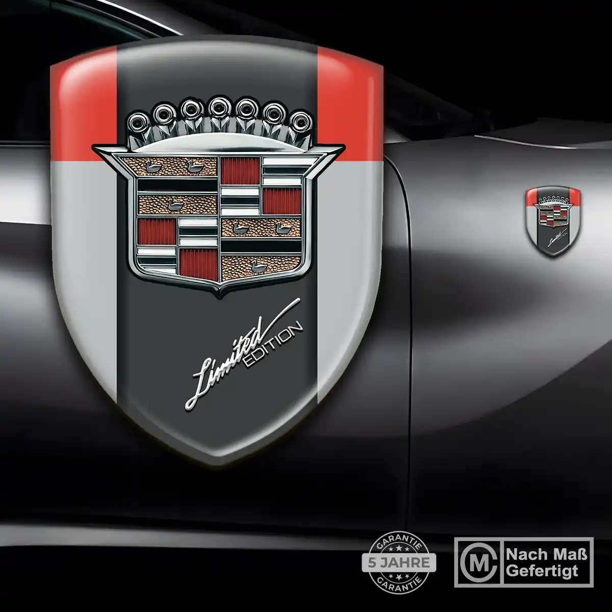 Cadillac Silikon Aufkleber Edles Design