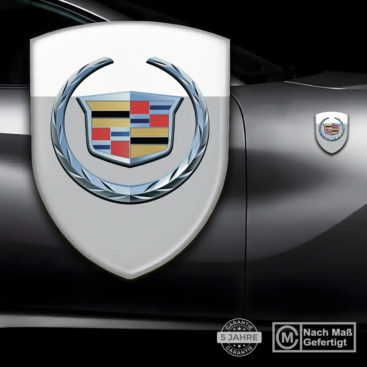 Cadillac Silikon Aufkleber Embleme Auto Edles Design