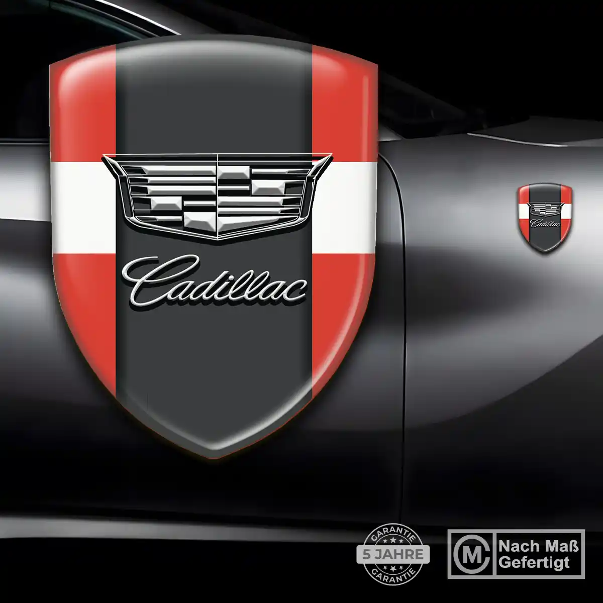 Cadillac Silikon Aufkleber Embleme Auto Elegantes Design