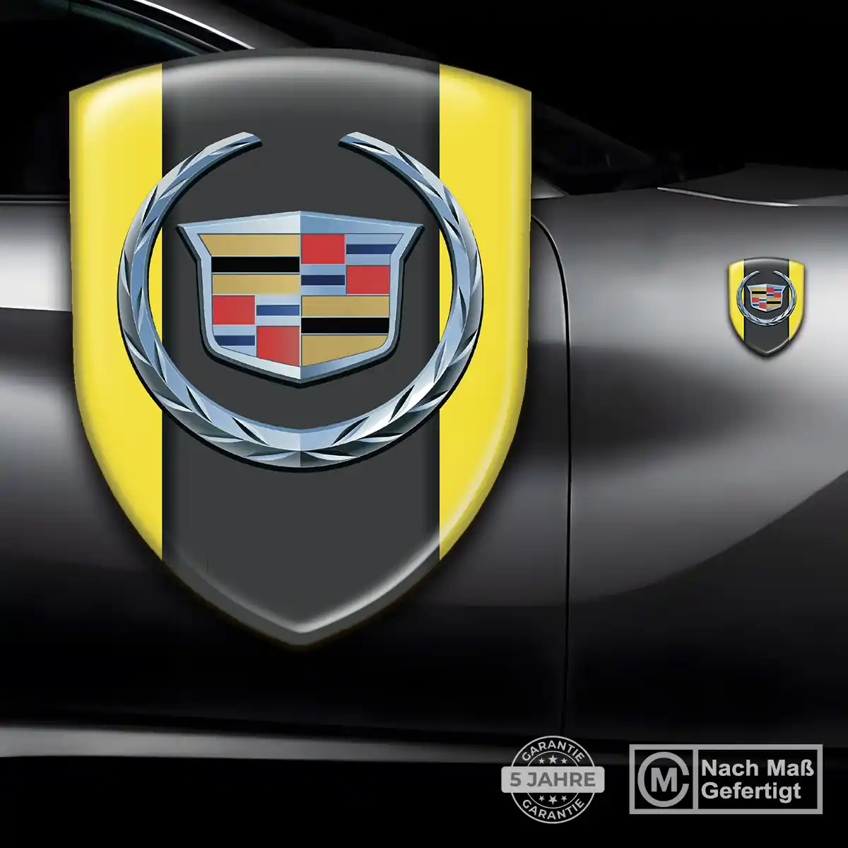 Cadillac Silikon Aufkleber Embleme Auto Hochwertiges Harz