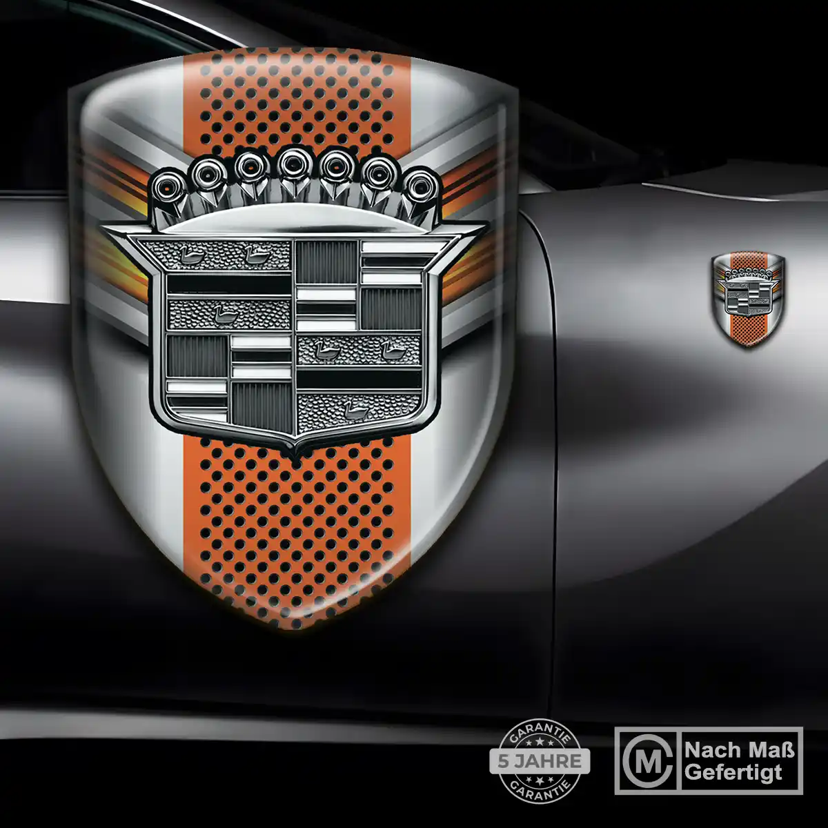 Cadillac Silikon Aufkleber Embleme Auto Hohe Qualität