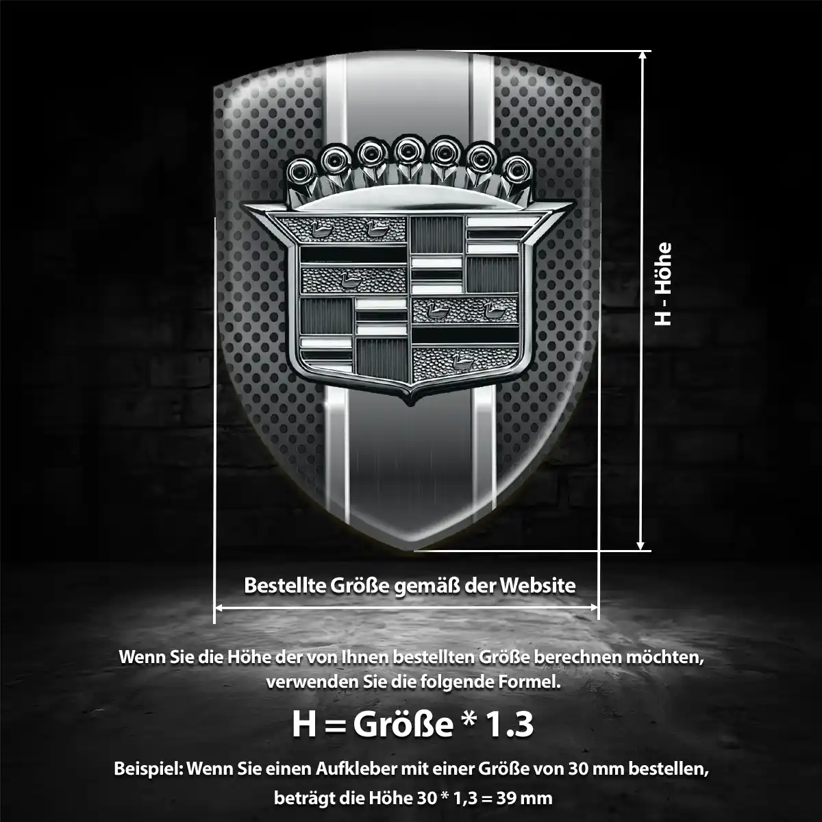 Cadillac Silikon Aufkleber Embleme Auto Stilvolles Design