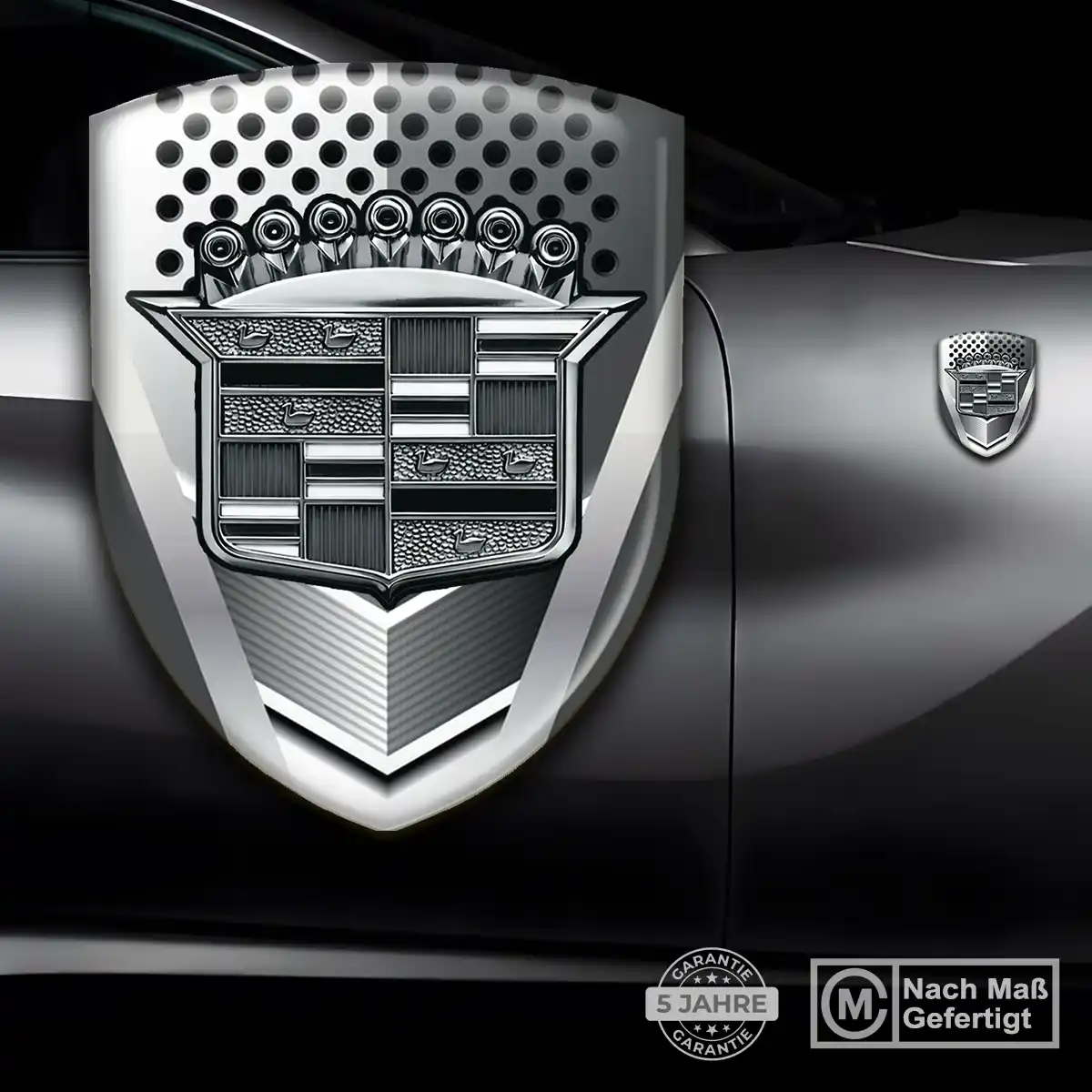 Cadillac Silikon Aufkleber Embleme Auto Tuningfahrzeug