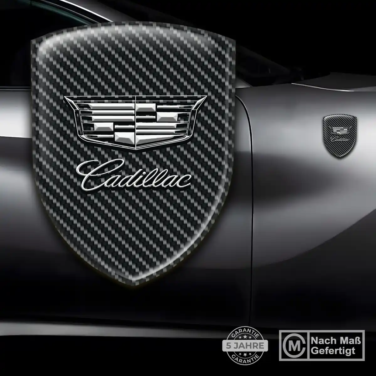 Cadillac Silikon Aufkleber Embleme Edles Design