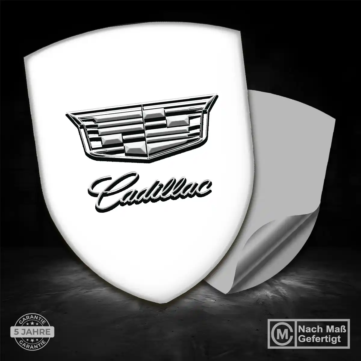 Cadillac Silikon Aufkleber Embleme Elegantes Design