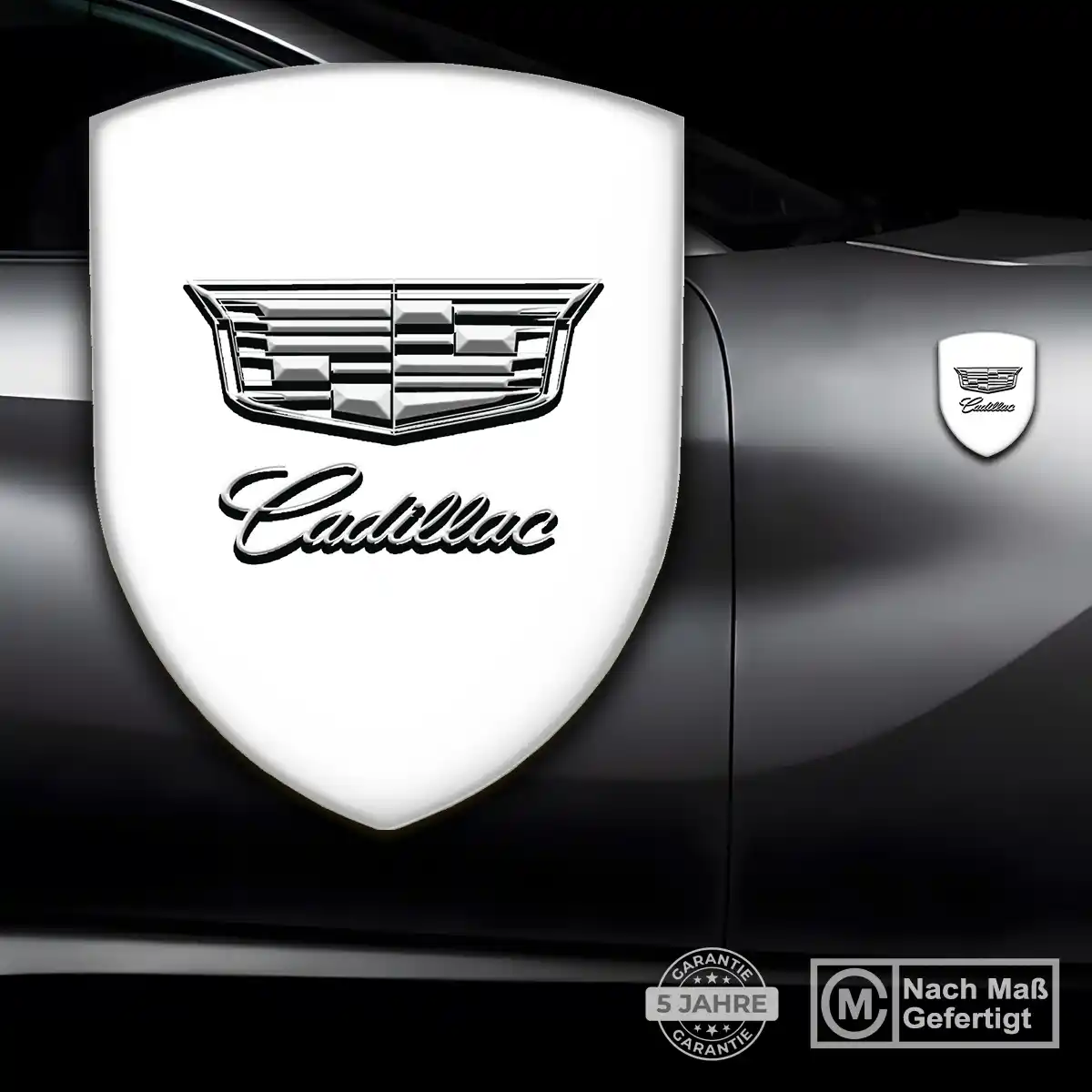 Cadillac Silikon Aufkleber Embleme Elegantes Design