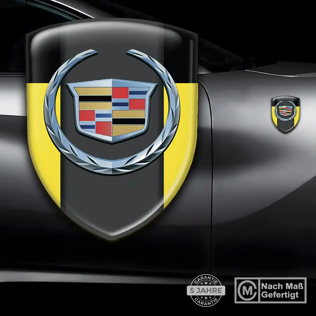 Cadillac Silikon Aufkleber Embleme Erstklassige Qualität
