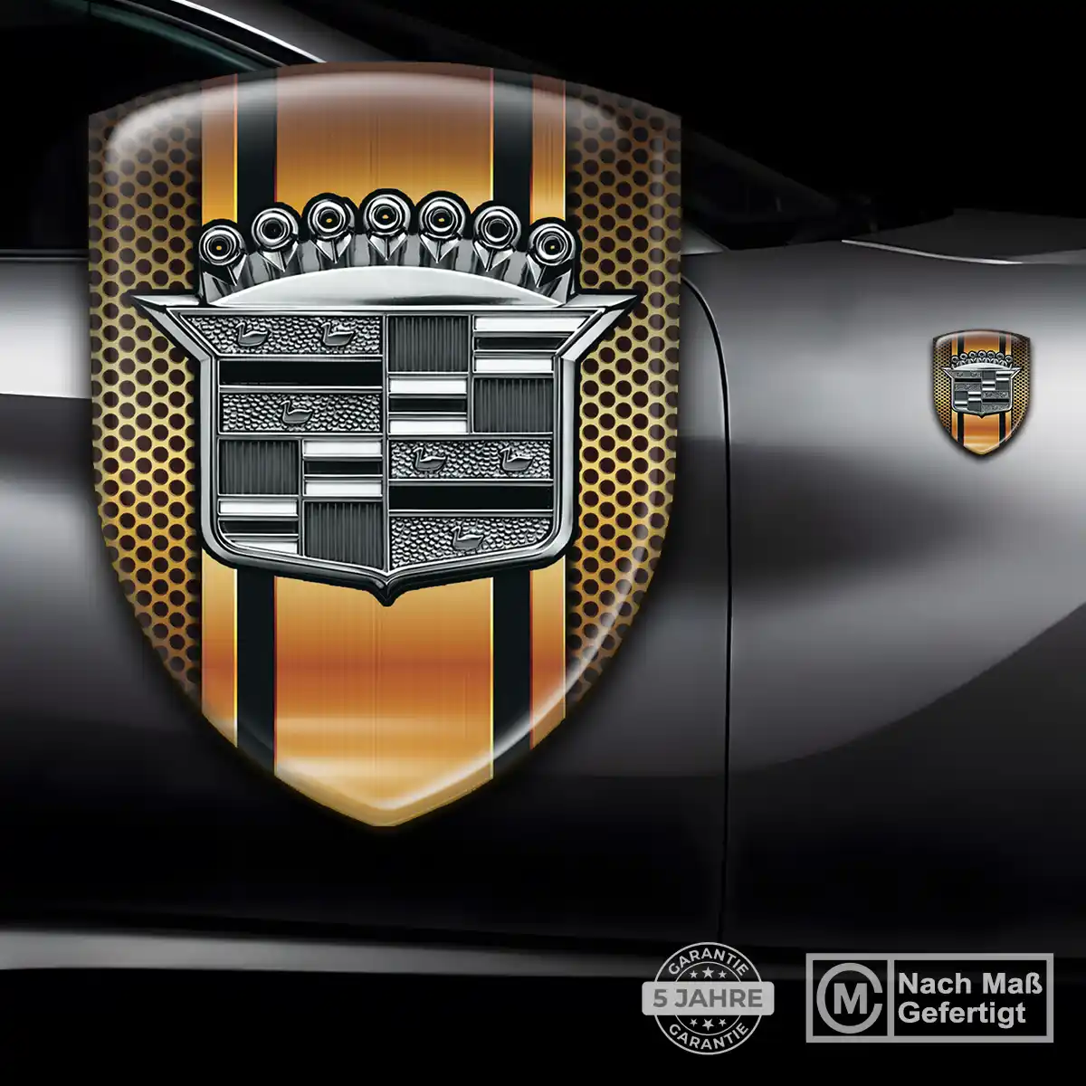 Cadillac Silikon Aufkleber Embleme Höchste Qualität