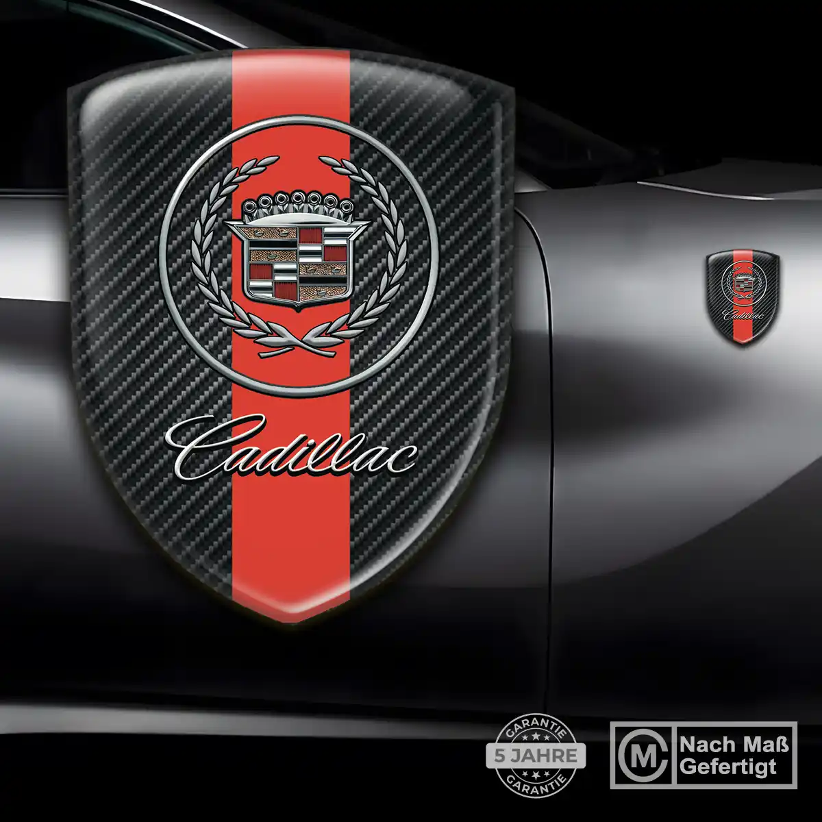 Cadillac Silikon Aufkleber Embleme Spitzenqualität