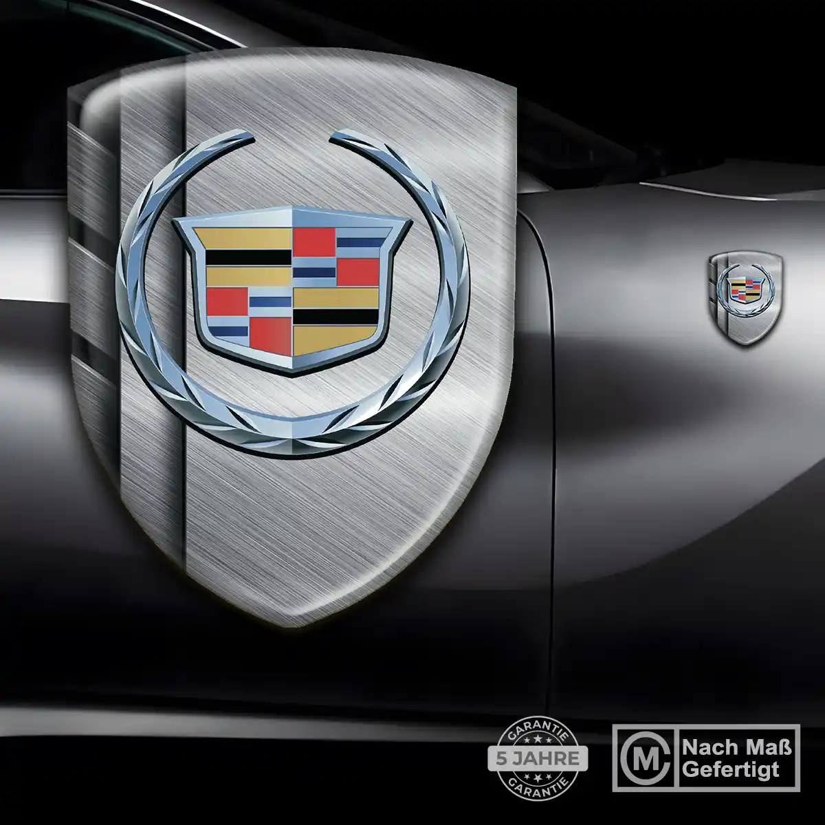 Cadillac Silikon Aufkleber Embleme Tuningfahrzeug