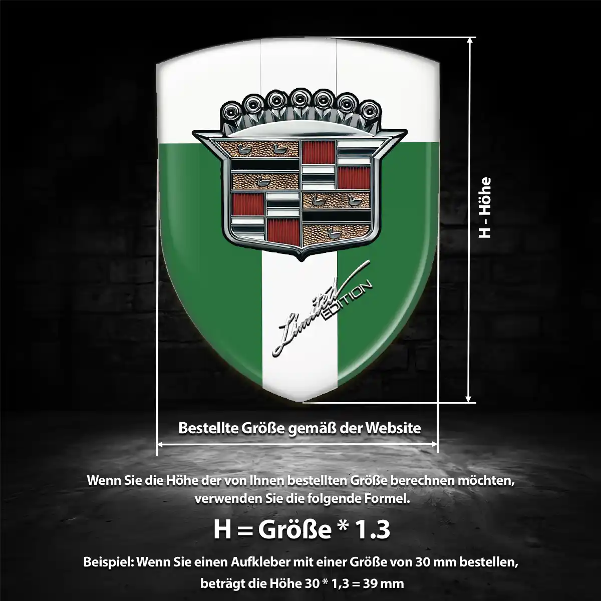Cadillac Silikon Aufkleber Embleme Verlässliche Qualität