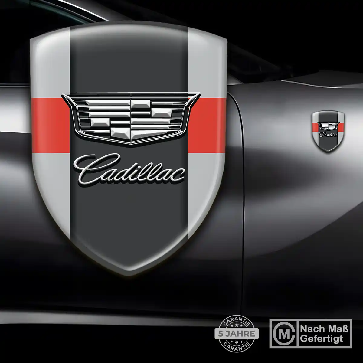 Cadillac Silikon Aufkleber Höchste Qualität