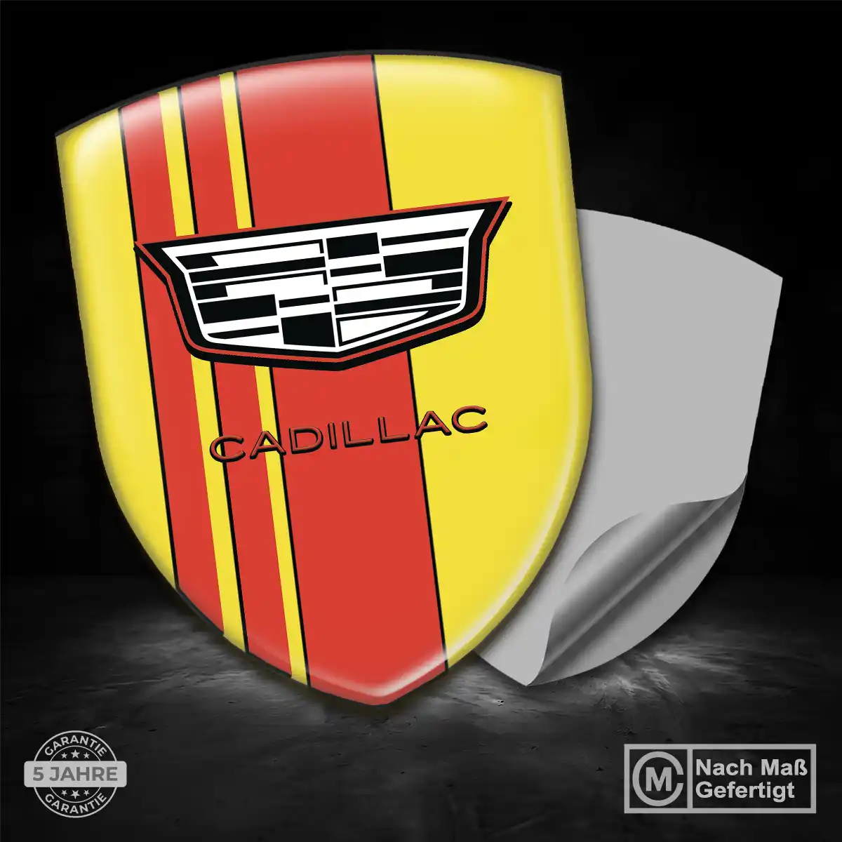 Cadillac Silikon Aufkleber Markenedition