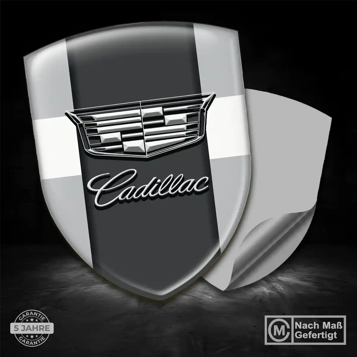 Cadillac Silikon Aufkleber Wappen Ausdrucksstarkes Design