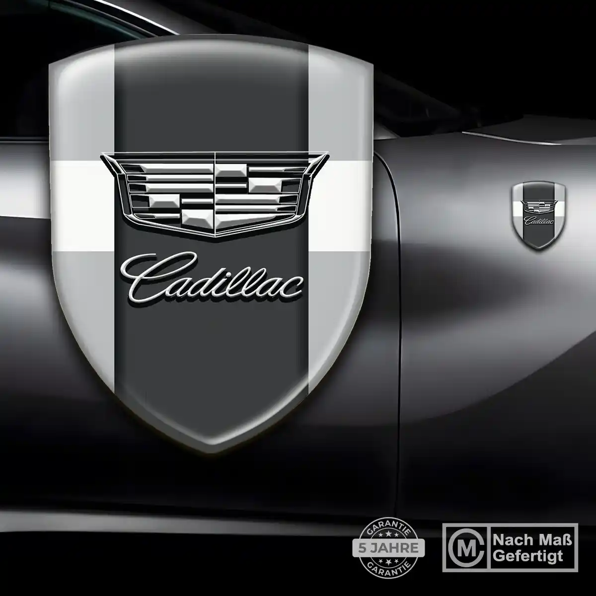 Cadillac Silikon Aufkleber Wappen Ausdrucksstarkes Design