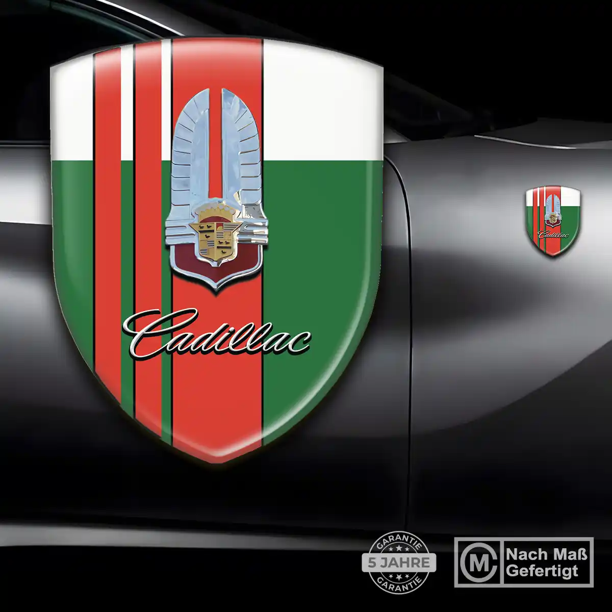 Cadillac Silikon Aufkleber Wappen Auto Elegantes Design