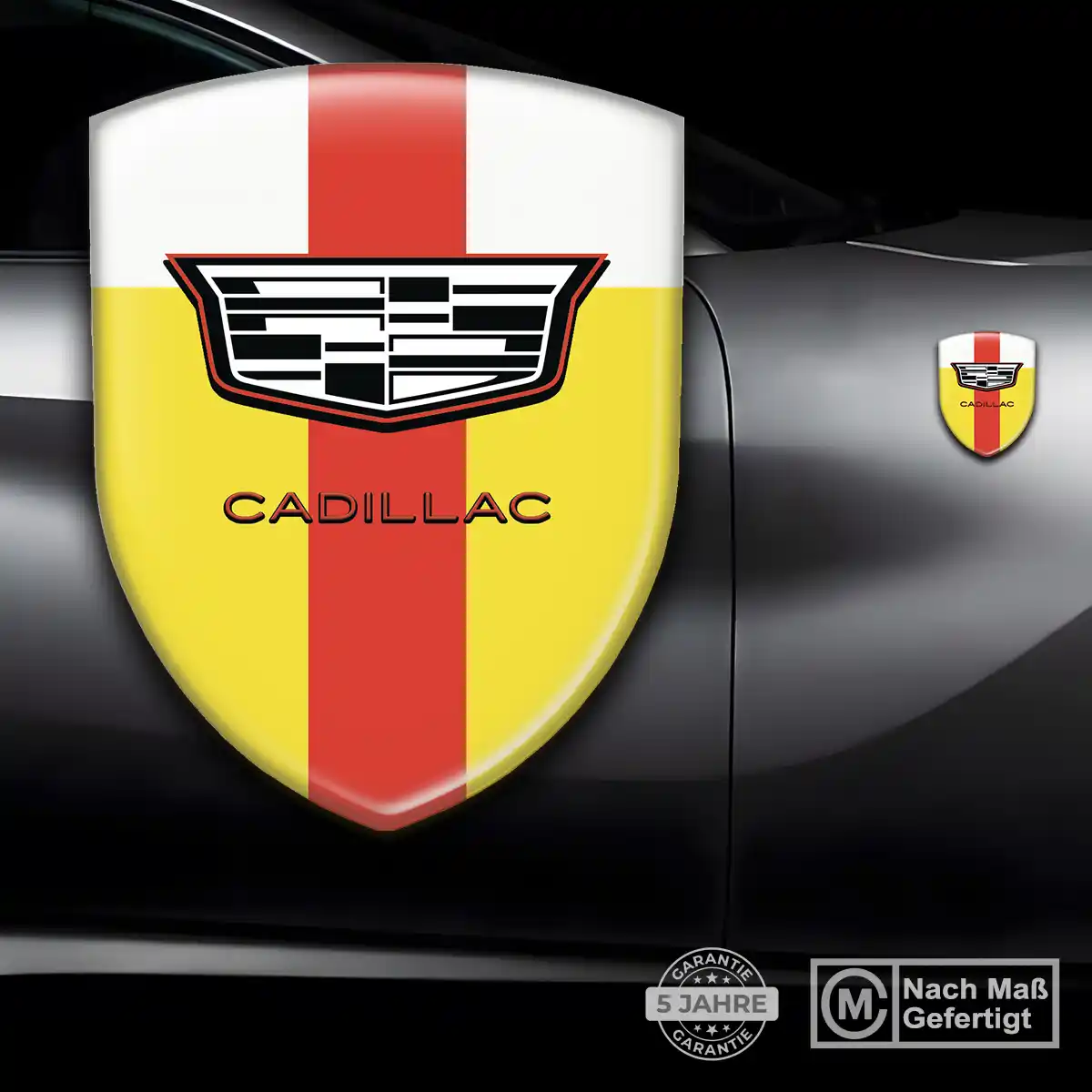 Cadillac Silikon Aufkleber Wappen Auto Hochwertiges Harz