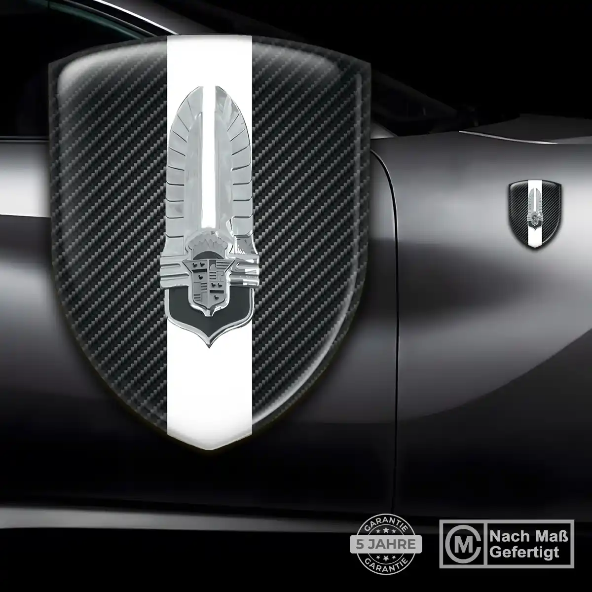 Cadillac Silikon Aufkleber Wappen Auto Spitzenqualität