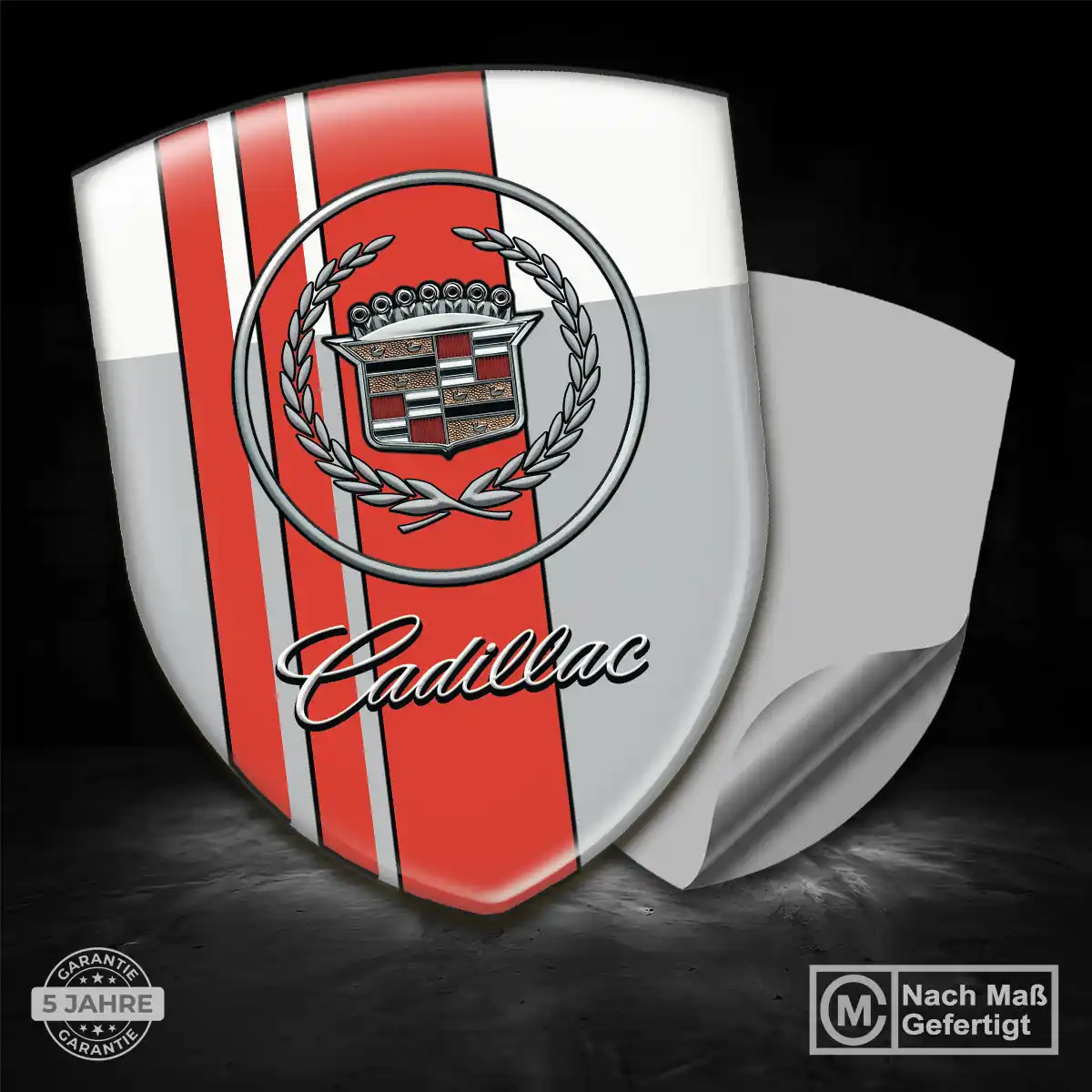 Cadillac Silikon Aufkleber Wappen Auto Stilvolles Design