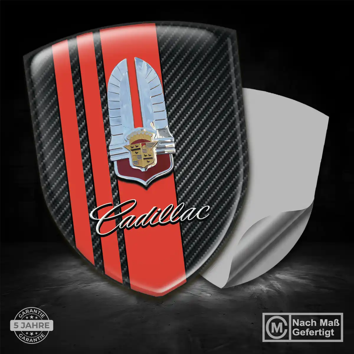 Cadillac Silikon Aufkleber Wappen Überzeugende Qualität
