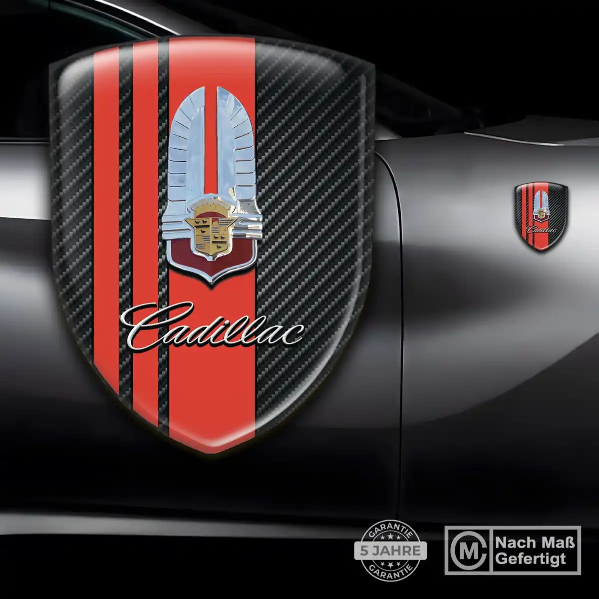 Cadillac Silikon Aufkleber Wappen Überzeugende Qualität