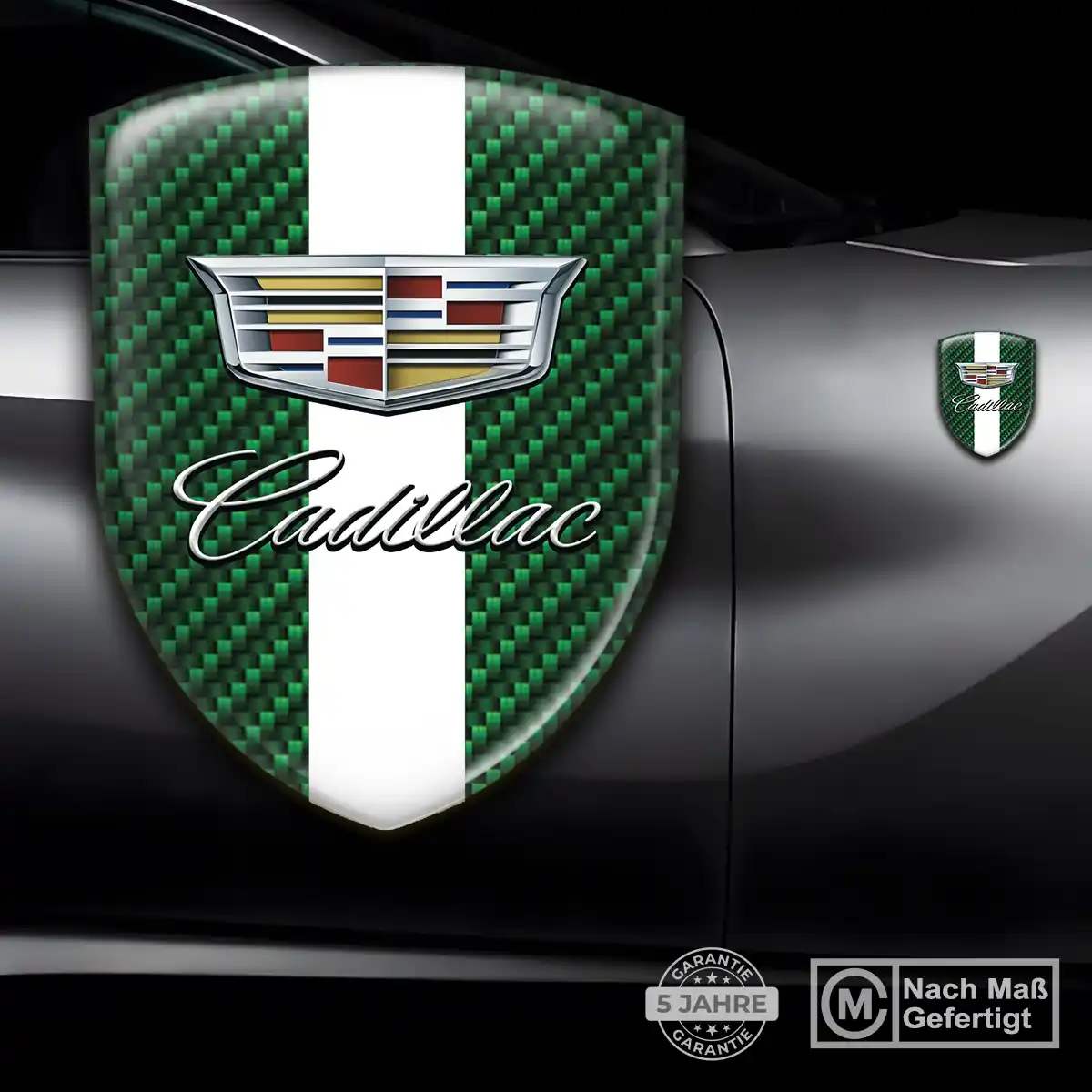 Cadillac Silikon Aufkleber Wappen Erstklassige Qualität