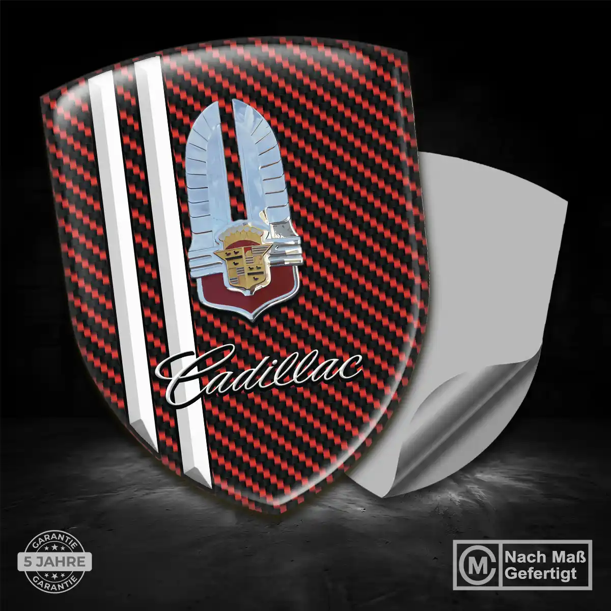 Cadillac Silikon Aufkleber Wappen Hohe Qualität
