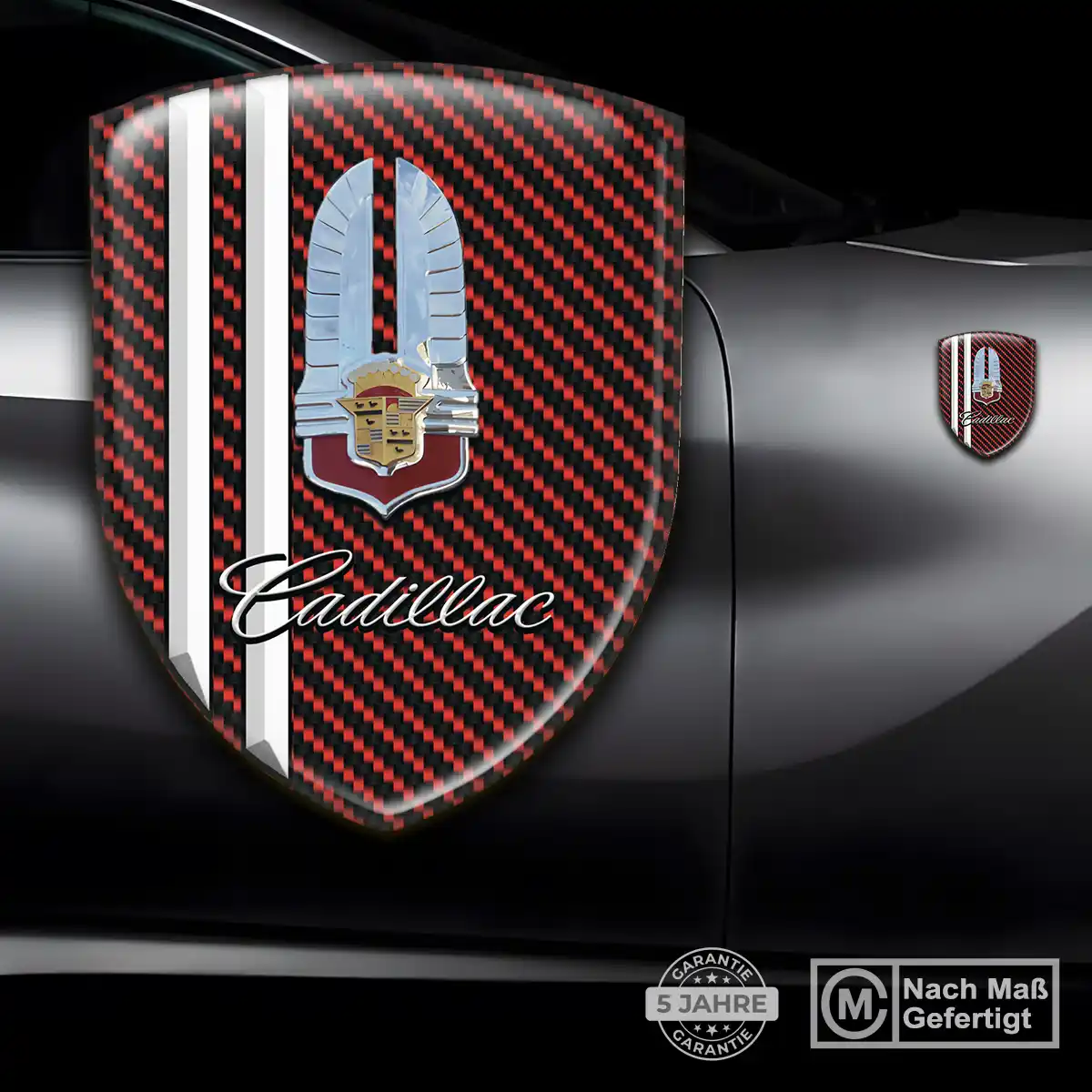 Cadillac Silikon Aufkleber Wappen Hohe Qualität