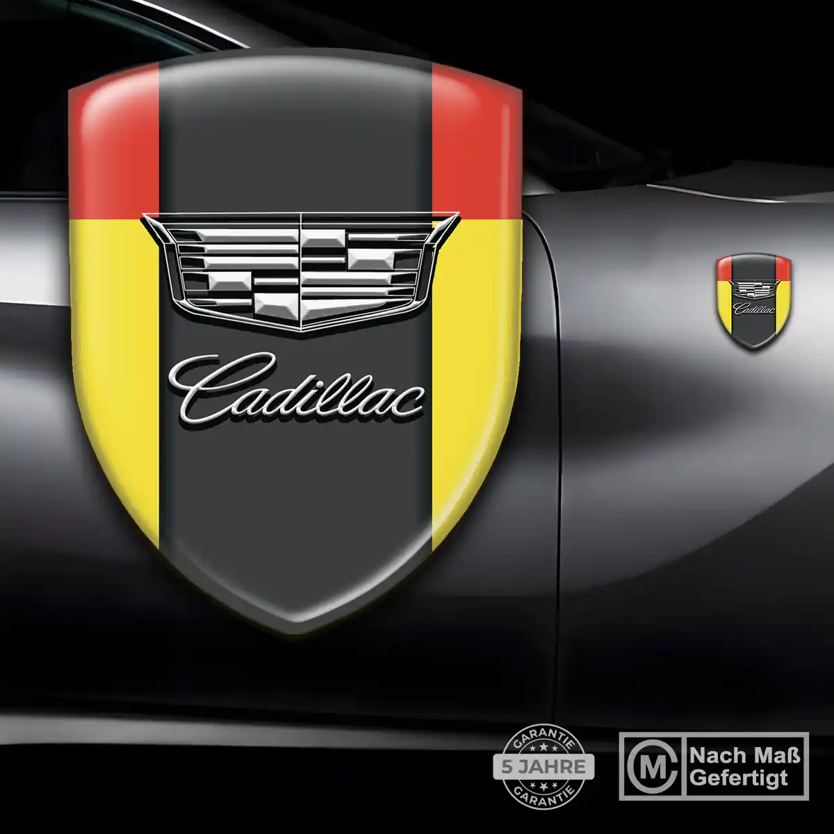Cadillac Silikon Aufkleber Wappen Limitierte Auflage