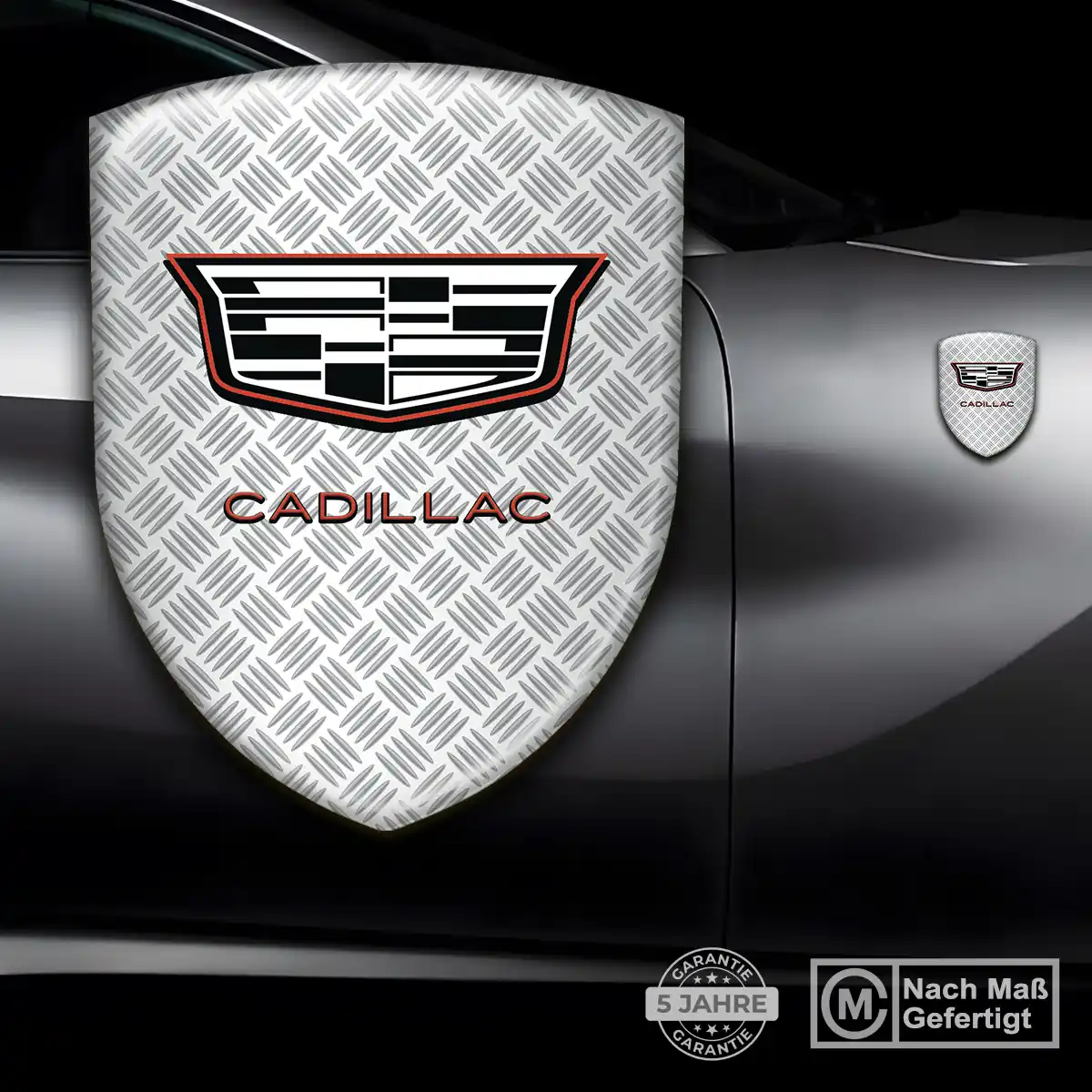 Cadillac Silikon Aufkleber Wappen Modernes Design