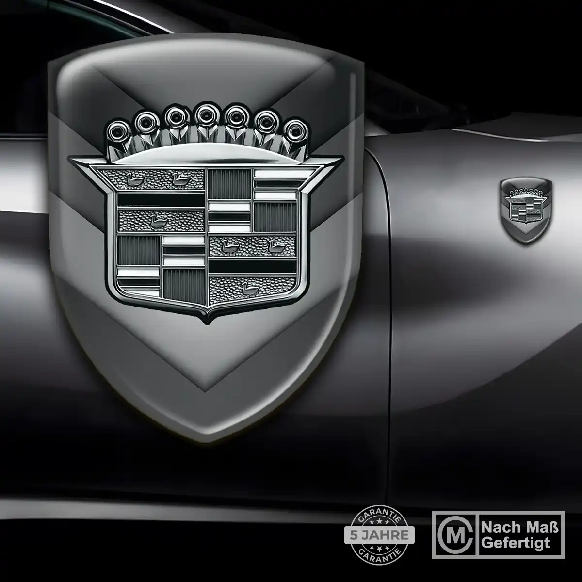 Cadillac Silikon Aufkleber Wappen Spitzenqualität