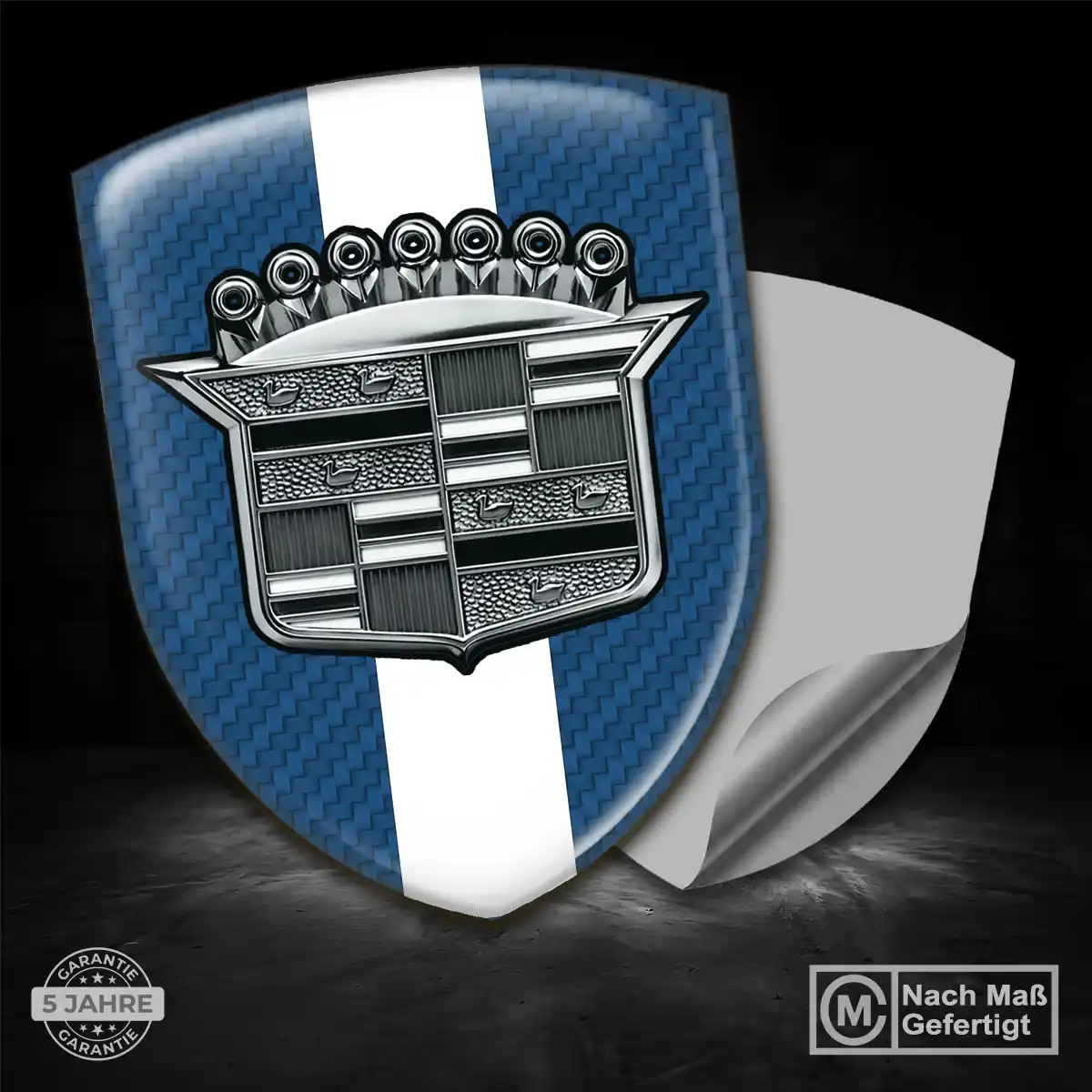 Cadillac Silikon Aufkleber Wappen Stilvolles Design