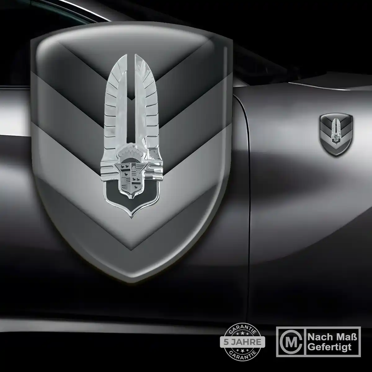 Cadillac Silikon Aufkleber Wappen Tuningfahrzeug