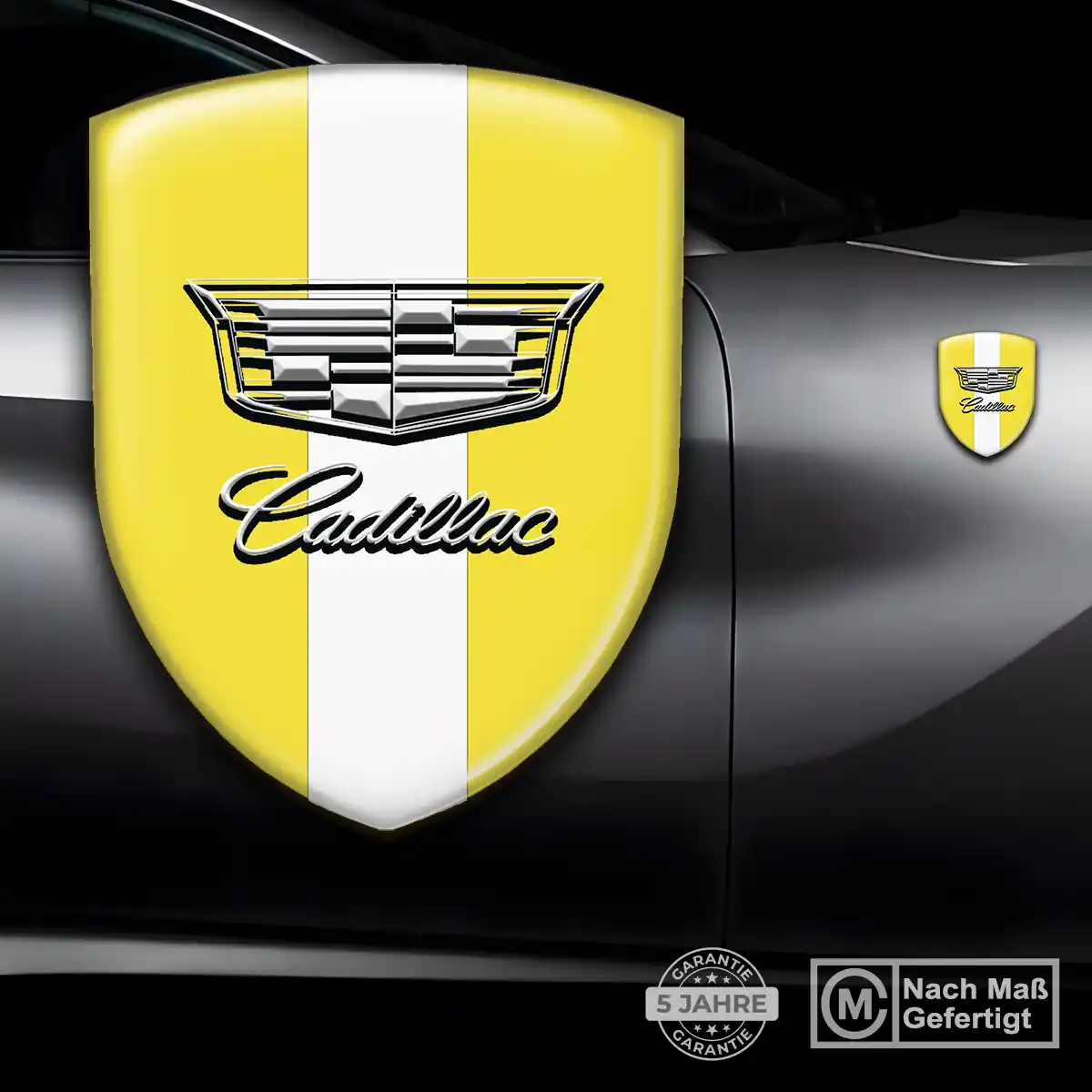 Cadillac Wappen Aufkleber Ausdrucksstarkes Design
