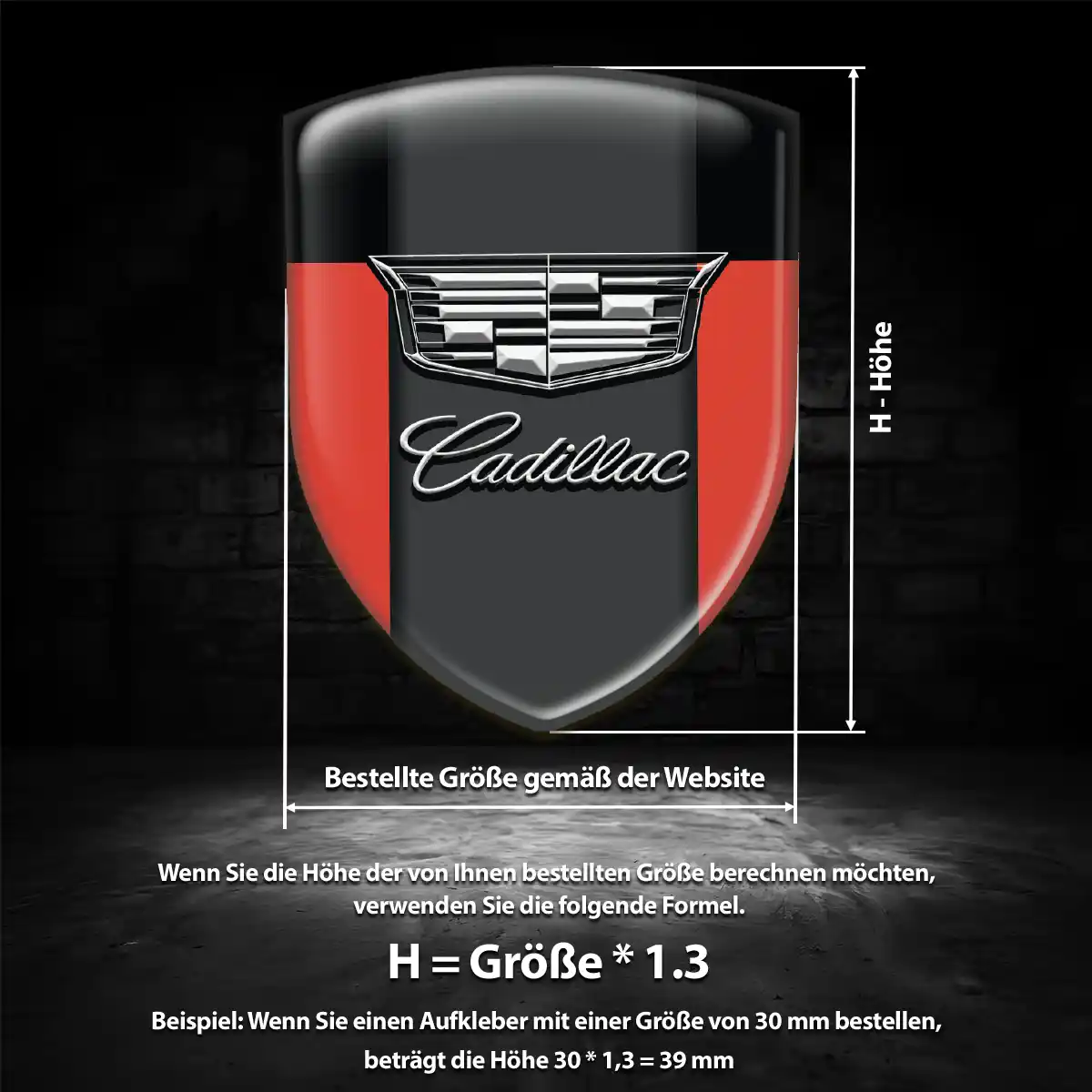 Cadillac Wappen Aufkleber Auto Hohe Qualität