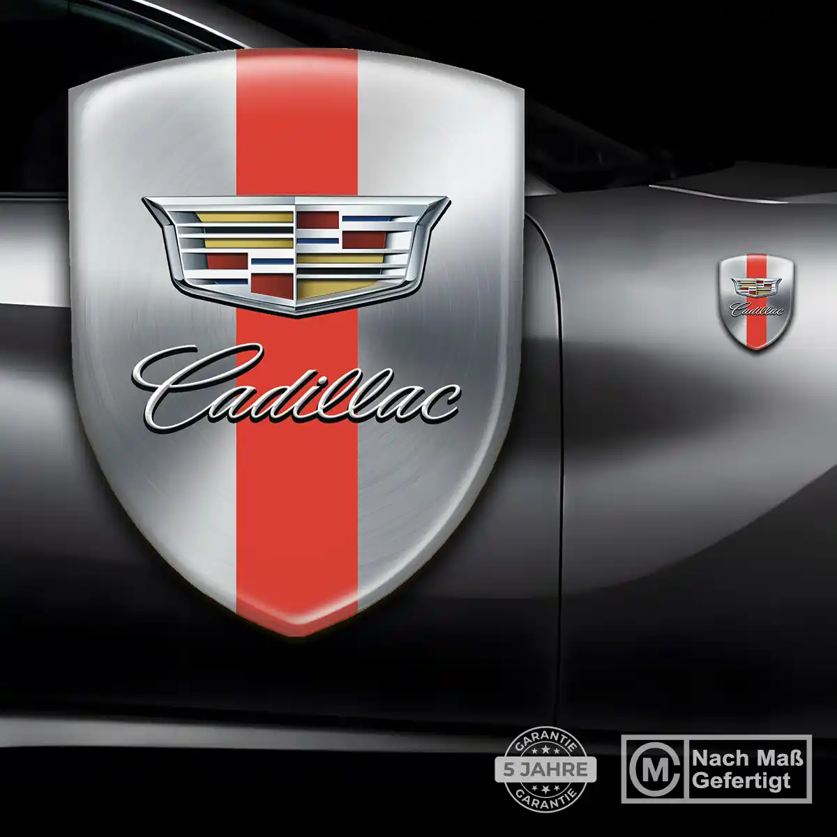 Cadillac Wappen Aufkleber Auto Interieurdesign