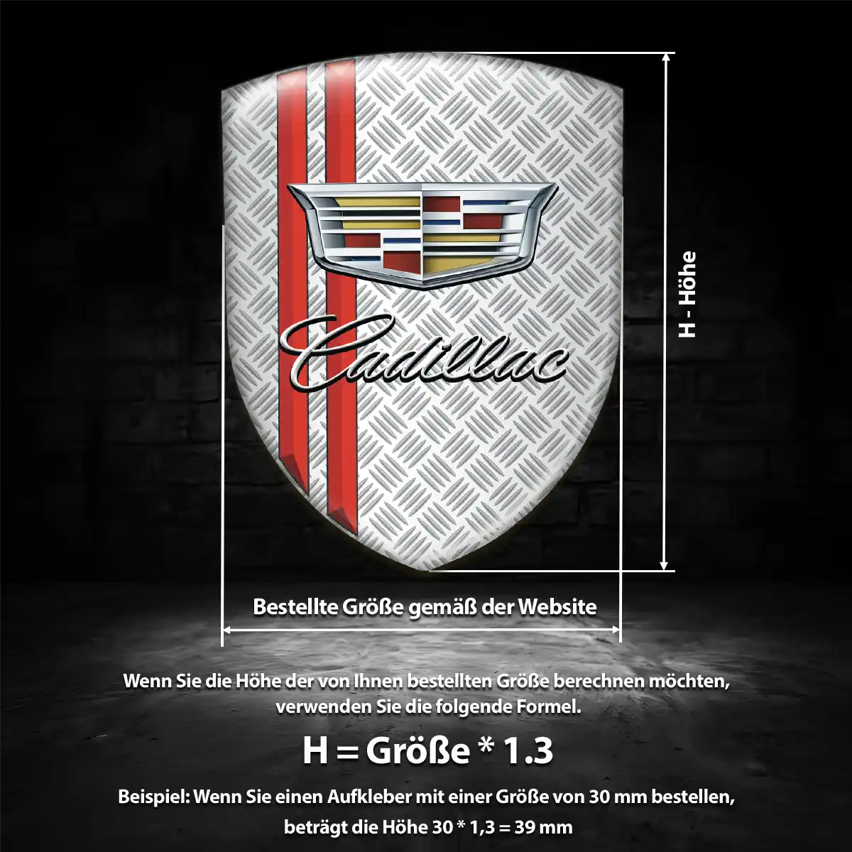 Cadillac Wappen Aufkleber Auto Markenedition