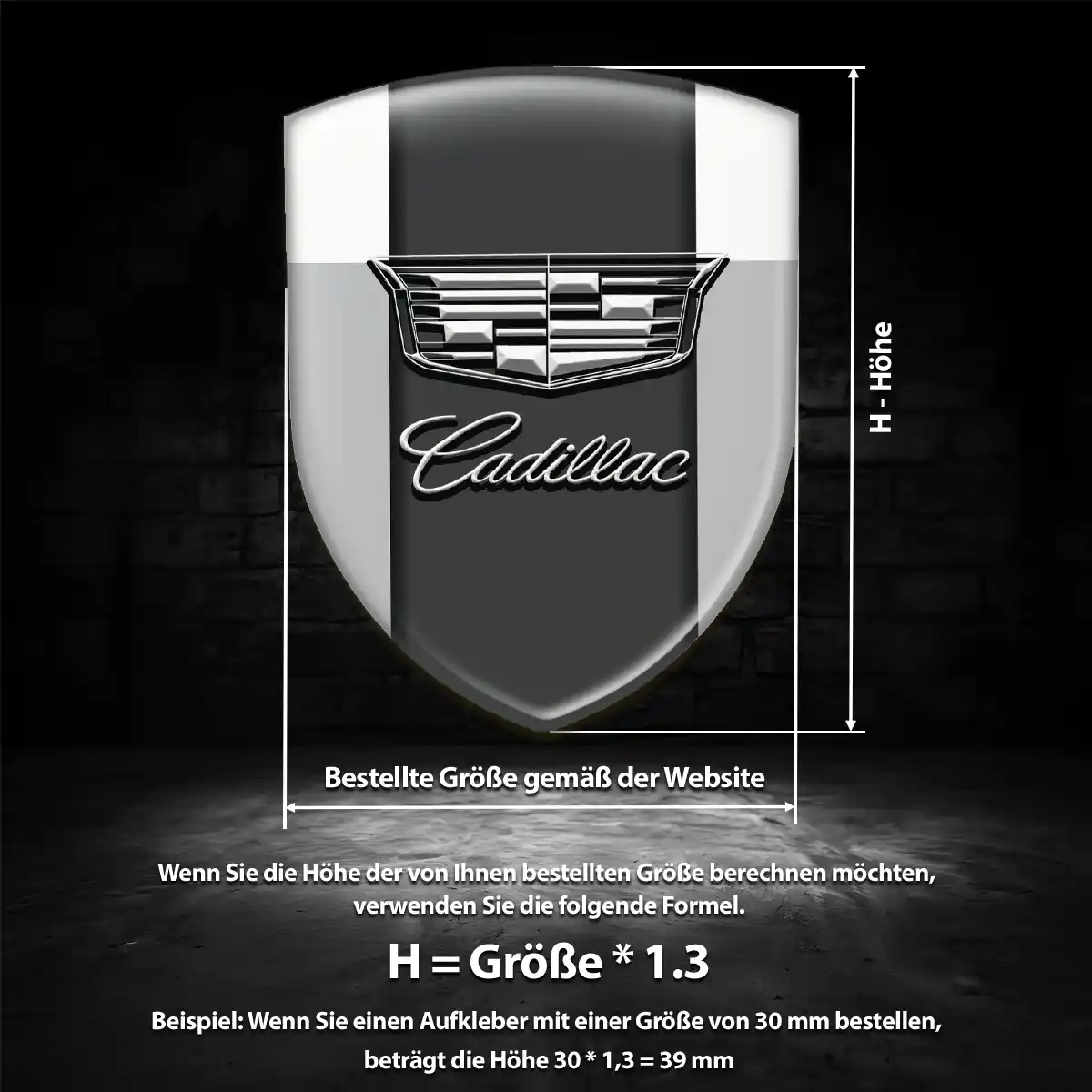 Cadillac Wappen Aufkleber Auto Tuningfahrzeug