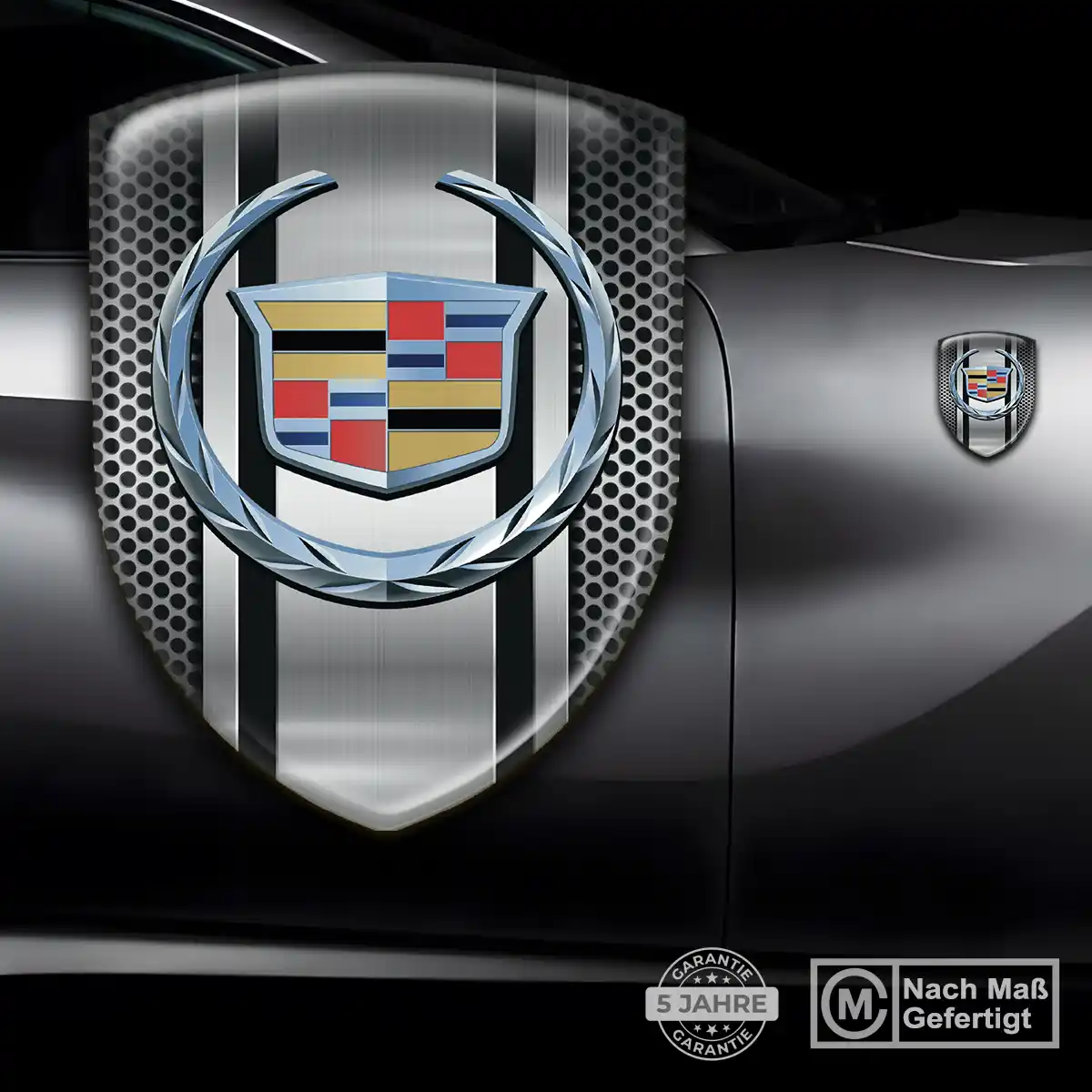 Cadillac Wappen Aufkleber Auto Verlässliche Qualität