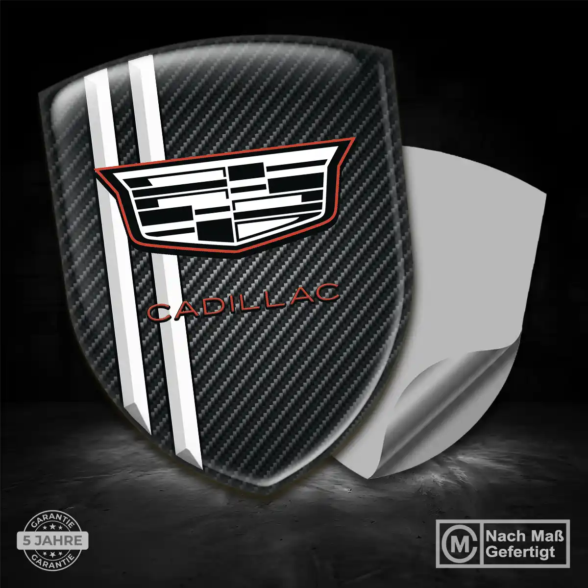 Cadillac Wappen Aufkleber Emblem Anspruchsvolles Design