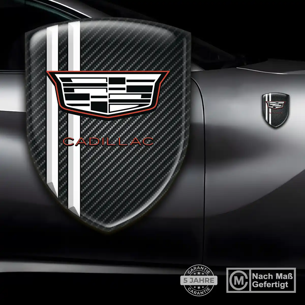 Cadillac Wappen Aufkleber Emblem Anspruchsvolles Design