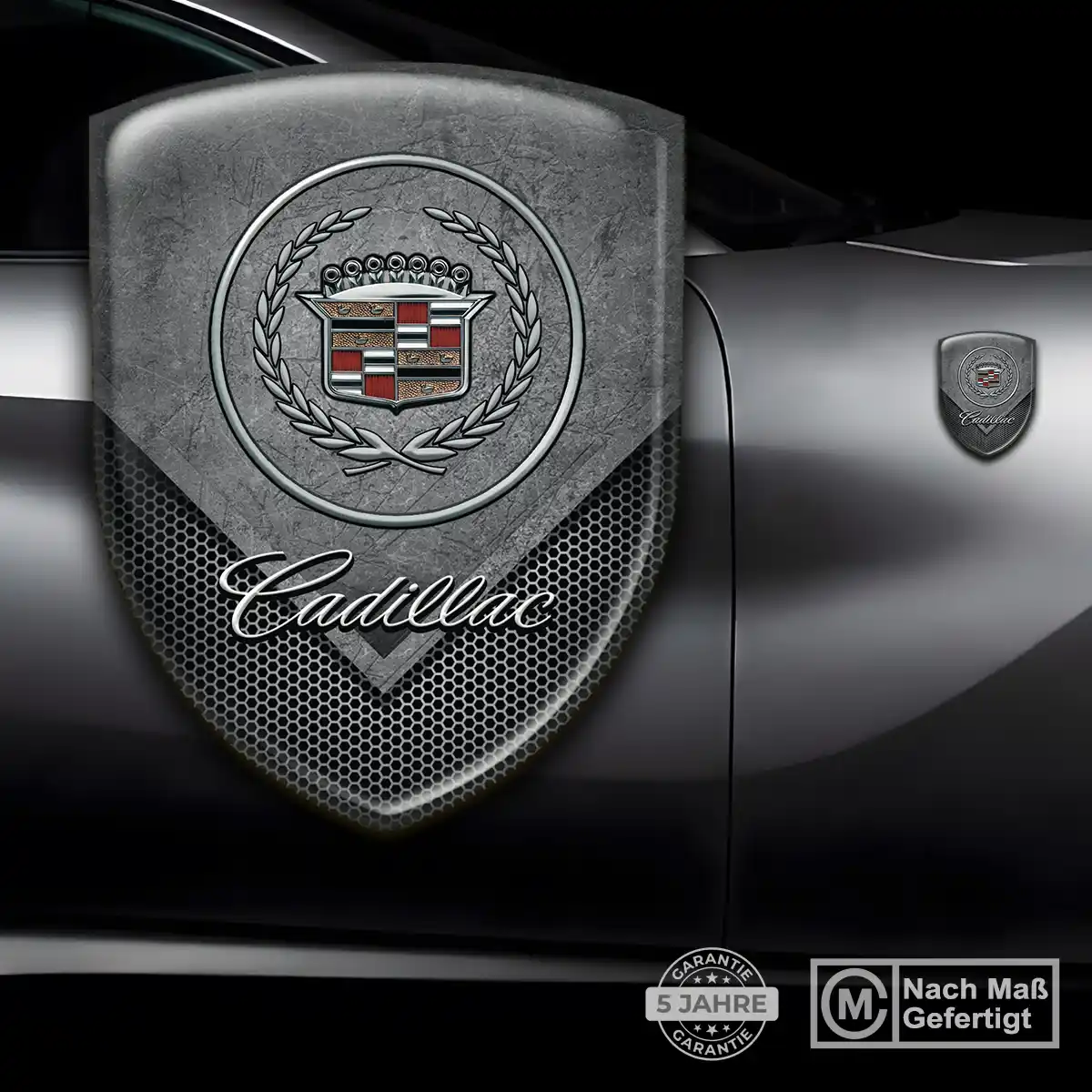 Cadillac Wappen Aufkleber Emblem Ausdrucksstarkes Design