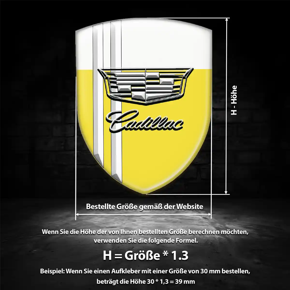 Cadillac Wappen Aufkleber Emblem Auto Überzeugende Qualität
