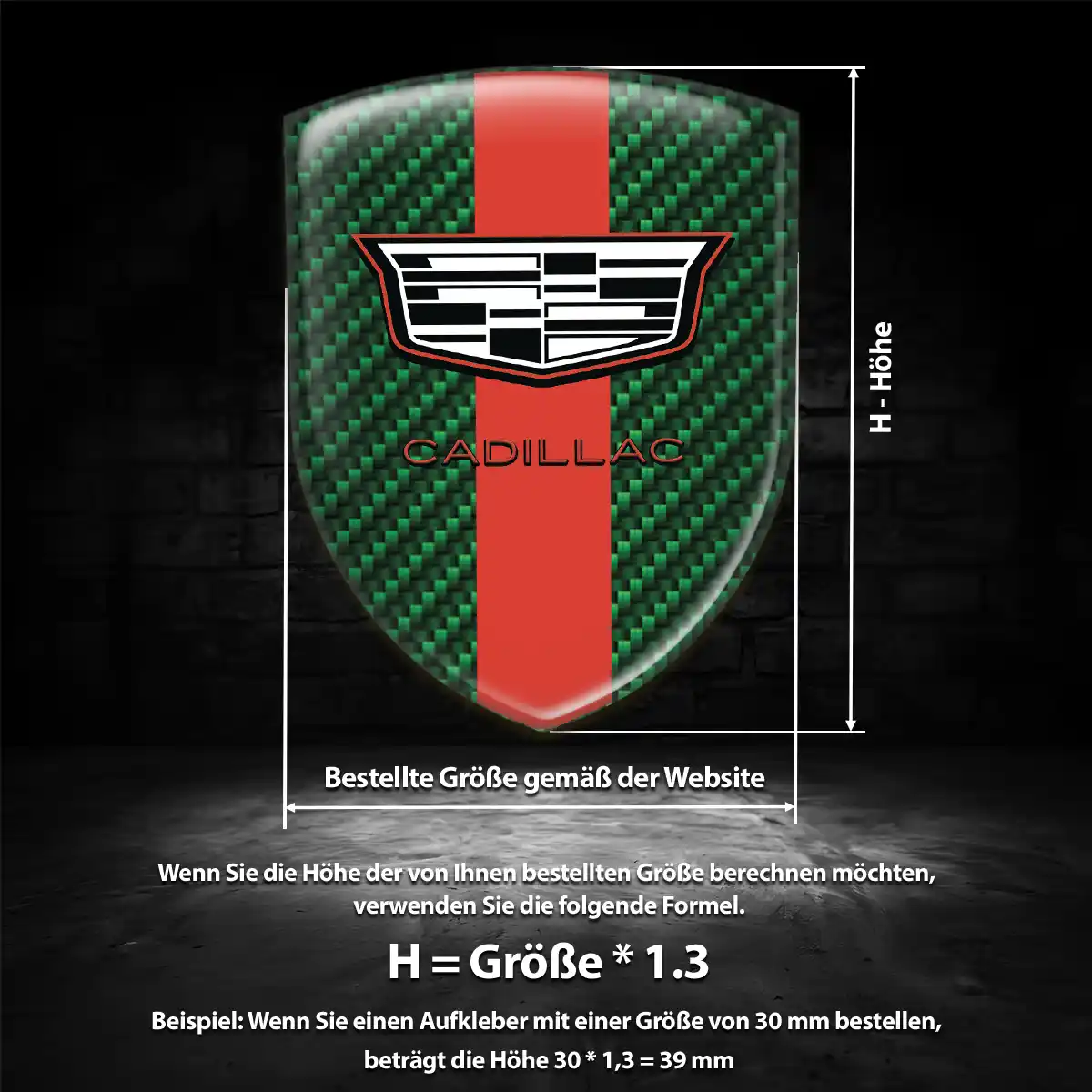 Cadillac Wappen Aufkleber Emblem Auto Elegantes Design