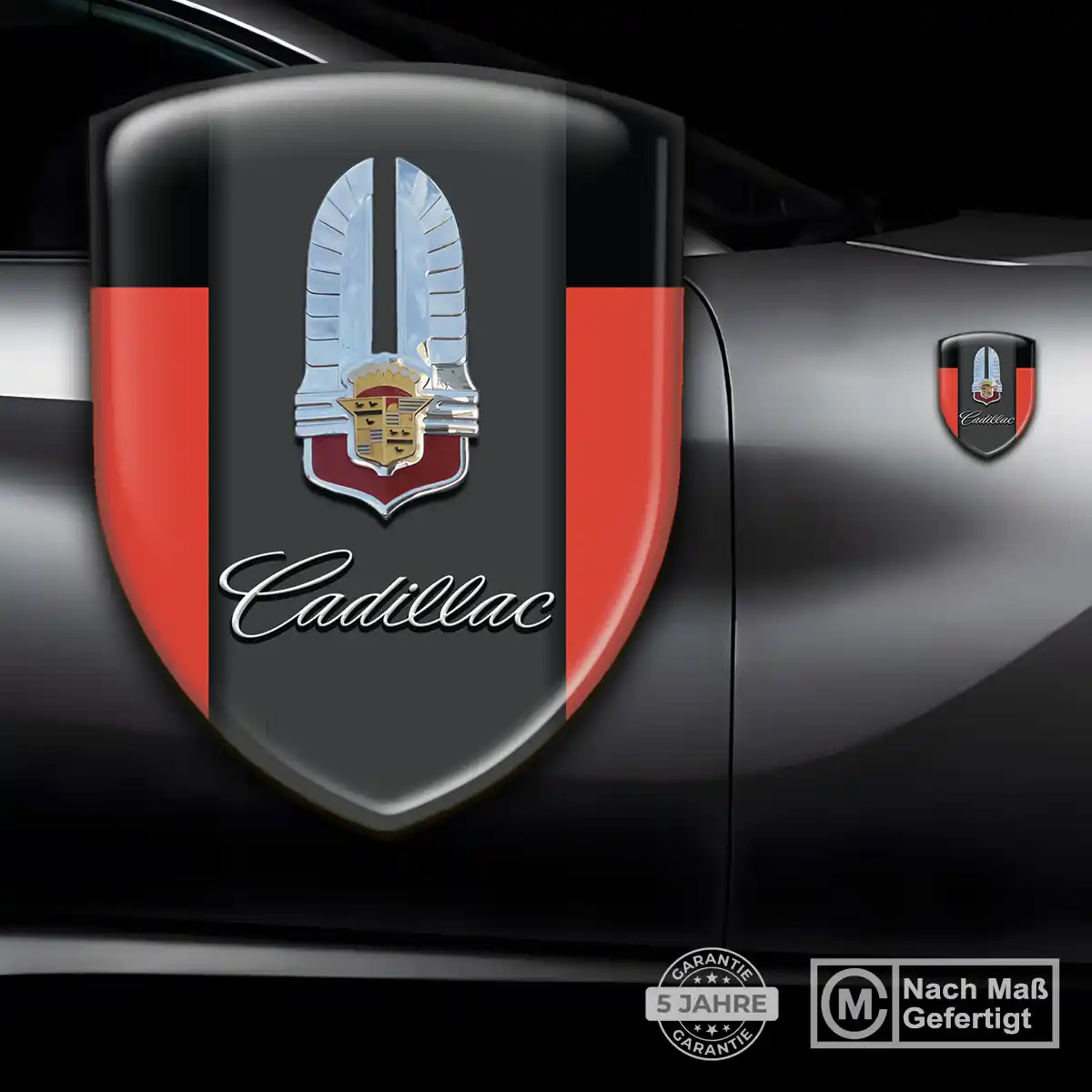 Cadillac Wappen Aufkleber Emblem Auto Höchste Qualität