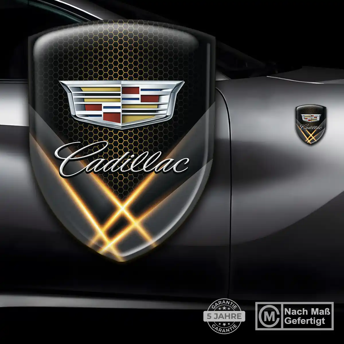 Cadillac Wappen Aufkleber Emblem Auto Hochwertiges Harz